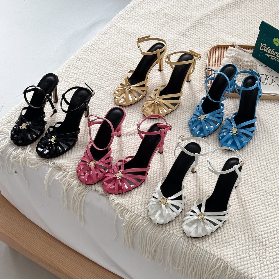 1124 Black,White,Pink,Yellow,Blue 5color 6.0cm, 9.0cm 2type heel